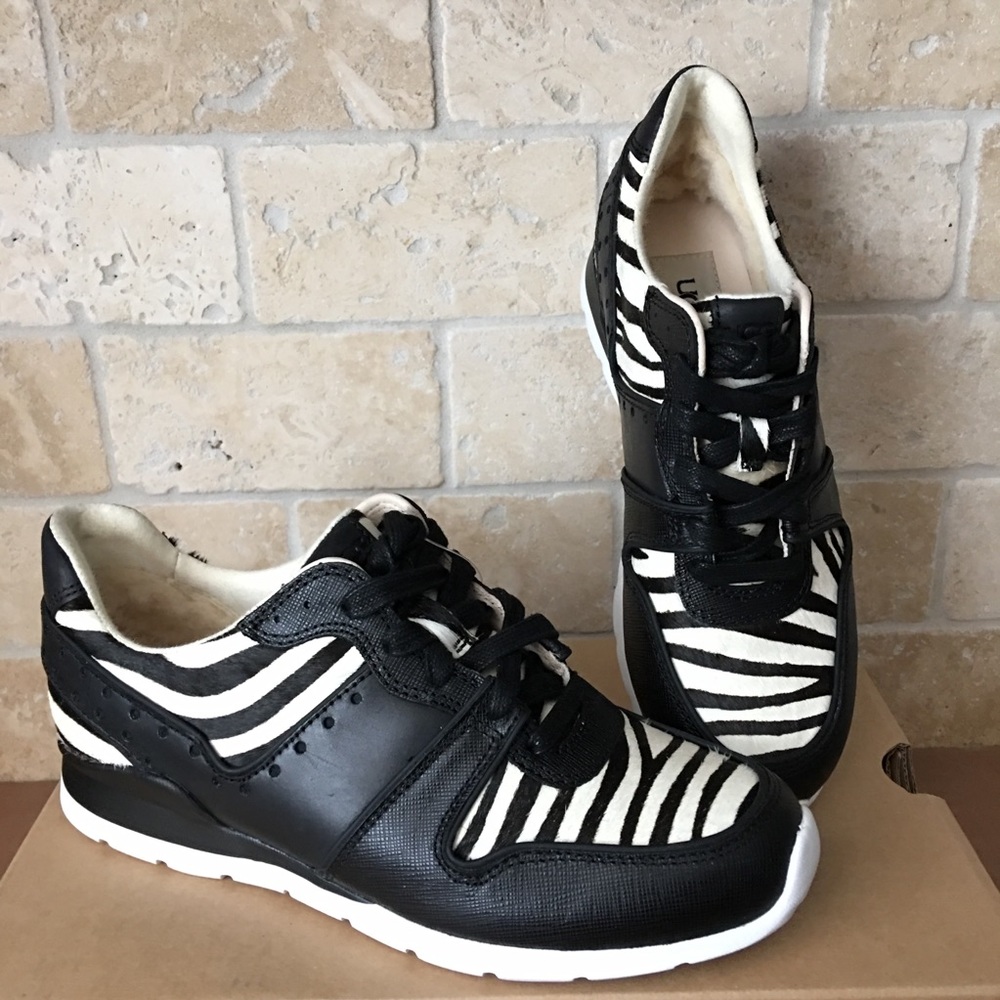 UGG DEAVEN EXOTIC ZEBRA PRINT SHOE SNEAKER
